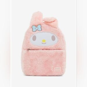 Loungefly × Sanrio • My Melody Plush Mini Backpack [8'' x 5'' x 10 1/2'']